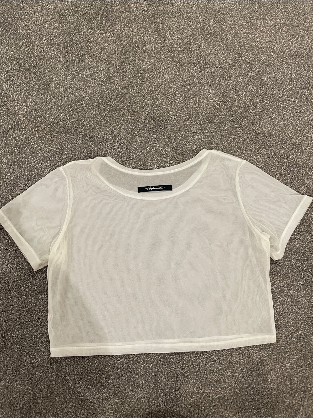 Alphalete Mesh Cropped Tee - Picture 3 of 4